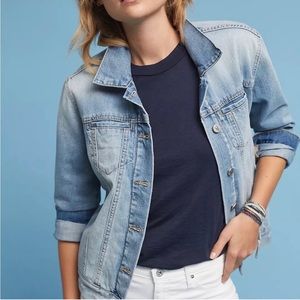 Anthropologie Pilcro Denim Boyfriend Jacket